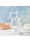 Neon Işıklı Kedi Tasarımlı Lamba