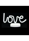 Neon Işıklı Love Yazılı Masa Gece Lambası