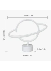 Neon Işıklı Satürn Lamba (Pil + USB)