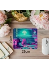 Neon Renkli Kodlama Ortamı & Kahve Mousepad - 19x23 cm 2 mm Dikdörtgen İthal Baskılı Mouse Pad