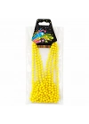 Neon Sarı Boncuk Kolye 80 cm – Retro 80’ler 90’lar Parti Aksesuarı