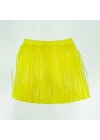 Neon Sarı Hawaii Parti Eteği 40 cm