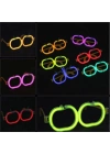 Karanlıkta Parlayan Neon Fosforlu Elma Gözlük Seti - 12 Adet