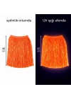Neon Turuncu Hawaii Parti Eteği 40 cm