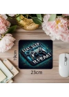 Neon Yazılı Parlak Mousepad – Oyun Döngüsü - 19x23 cm 2 mm Dikdörtgen İthal Baskılı Mouse Pad