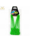 Neon Yeşil Boncuk Kolye 80 cm – Retro 80’ler 90’lar Parti Aksesuarı