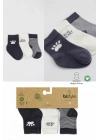 3Lü Penye Soket Çorap BS10110 Antrasit