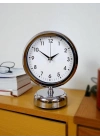 Noble Time 25 x 20 Cm Metal Krom Masa Saati