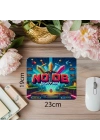 Noob Slayer Yazılı Pixel Temalı Mousepad - 19x23 cm 2 mm Dikdörtgen İthal Baskılı Mouse Pad