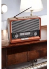 Nostaljik Radyo USB,AUX Ve SD Kart Girişli Bluetooth Bağlantılı