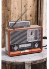 Nostaljik Radyo USB,AUX Ve SD Kart Girişli Bluetooth Bağlantılı