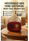 ® Nostaljik Retro Bluetooth Hoparlör - FM Radyo, USB ve Bluetooth Kablosuz Hoparlör