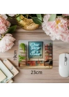 One Step At A Time Sözlü Mousepad – Hedef Odaklı - 19x23 cm 2 mm Dikdörtgen İthal Baskılı Mouse Pad