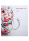 Organik Çiçekli Borosilikat Bardak 350 Ml. Royaleks-BRD-150 BH