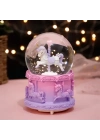 Orta Boy Işıklı Unicorn Kar Küresi