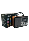 ®  Orta Boy Retro, Nostaljik, Ahşap Tasarım Bluetooth Hoparlörlü, Şarjlı, Taşınabilir FM/AM Destekli Radyo NS-8897