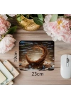 Orta Havadaki Kahve Splash + Kod Mousepad - 19x23 cm 2 mm Dikdörtgen İthal Baskılı Mouse Pad