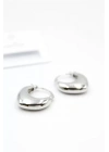 Oval Halka Küpe - Gümüş