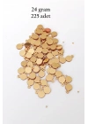 Oya Abiye Bileklik Kolye Pleksi Metalik Plastik Pul Altın Renk 24 gram 225 adet - BNC553