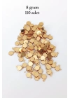 Oya Abiye Bileklik Kolye Pleksi Metalik Plastik Pul Altın Renk 8 gram 110 adet - BNC474