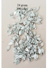 Oya Abiye Bileklik Kolye Pleksi Metalik Plastik Pul Gümüş Renk 24 gram 390 adet - BNC574
