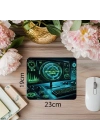 Oyun Dünyasında Odak Mousepad - 19x23 cm 2 mm Dikdörtgen İthal Baskılı Mouse Pad
