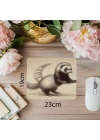 Oyunbaz Gelincik Figürlü Mouse Pad - 19x23 cm 2 mm Dikdörtgen İthal Baskılı Mouse Pad