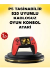 P5 Retro GamePad 520 Oyunlu TV ve Elde Oynanabilir Konsol
