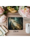 Parçacık Efektli Zen Orman Mouse Pad - 19x23 cm 2 mm Dikdörtgen İthal Baskılı Mouse Pad