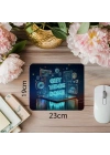 Parlak 3D Holografik Yazılı Mouse Pad – Motivasyonlu - 19x23 cm 2 mm Dikdörtgen İthal Baskılı Mouse Pad