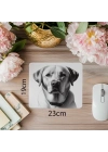 Parlak Gözlü Kalemle Köpek Çizimi Mousepad - 19x23 cm 2 mm Dikdörtgen İthal Baskılı Mouse Pad