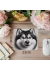 Parlak Gözlü Kurt Köpeği Mouse Pad - 19x23 cm 2 mm Dikdörtgen İthal Baskılı Mouse Pad