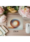 Parlak Halkalı Geometrik Tasarımlı Mousepad - 19x23 cm 2 mm Dikdörtgen İthal Baskılı Mouse Pad