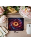 Parlak Işıklı Derinlikli Kara Delik Mousepad - 19x23 cm 2 mm Dikdörtgen İthal Baskılı Mouse Pad