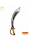 Parlak Metal Görünümlü Plastik Korsan Kılıcı 45 cm