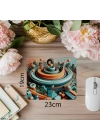 Parlak Yüzeyli Halka Temalı Mouse Pad - 19x23 cm 2 mm Dikdörtgen İthal Baskılı Mouse Pad