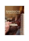 22 cm Alüminyum Saç Kesim Tarağı – Berber Tarağı -Hafif, Dayanıklı, Profesyonel