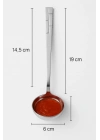 Paslanmaz Çelik Sos Servis Maşası 20 cm