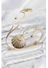 Pazu Bileklik Gold Renk Pirinç Deniz Kabuğu Model
