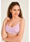 Pedli İp Askılı Pembe Büstiyer