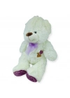 Peluş Papyonlu Ayıcık 40 cm - Beyaz