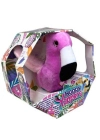 Peluş Ses Tekrarlı Hayvan Bileklik Aksesuar - Pembe Flamingo