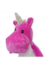Peluş Sevimli Hayvanlar 20 cm - Koyu Pembe Unicorn