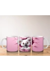 Pembe Duvar Arasından Bakan Koala Yavrusu – Baskılı Kahve Kupası