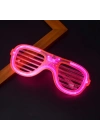Pembe Led Işıklı Parti Gözlüğü - Neon 3 Modlu