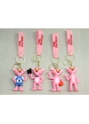 Pembe Panter Silikon Anahtarlık
