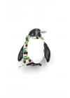 Penguen Broş - Beyaz