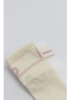 Penye Kaymaz Soket Çorap 2li 10144 Pudra Ekru