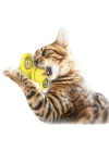 ®  Pet Malzemeleri Vantuzlu Fırıldak Toplu Dönen Şeffaf Depo Tasarım İnteraktif Kedi Oyuncağı