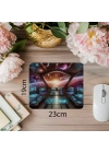 Pilot Bakış Açısıyla Uzay Mouse Pad - 19x23 cm 2 mm Dikdörtgen İthal Baskılı Mouse Pad